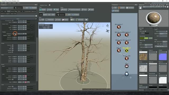 Use speedtree to build the red tree. Start with step 12.