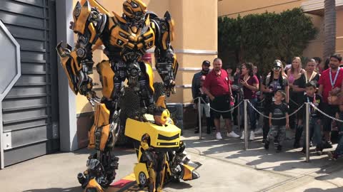 TRANSFORMERS Bumblebee meets his biggest fan!