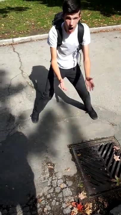 .Cool guy does a vape trick