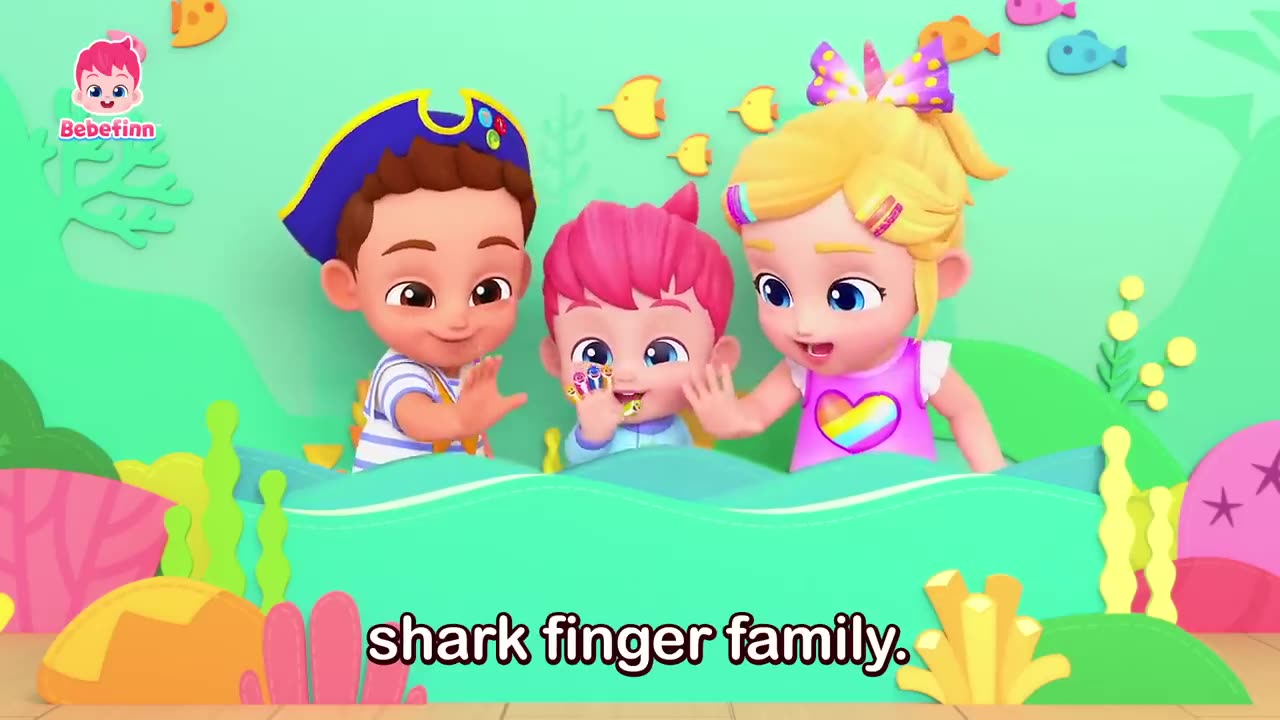 [NEW] 🦈 Shark Finger Family _ Baby Shark Doo Doo Doo _ KIDSWORLD Best Songs and Nursery Rhymes