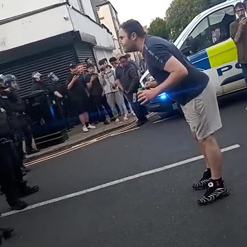 Police dog bites Hartlepool rioter on his bottom as he taunts cops