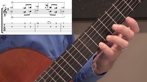 Technique Left-Hand, Part 2 (slow section). Video 7: m63-65, Version C