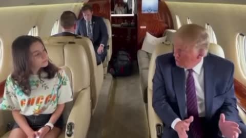 深受小朋友喜愛的_“川普總統”，公務超級繁忙的他，特別安排時間接受“小記者”的採訪～