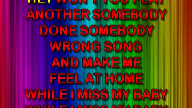 kbkaraokeking another somebody done somebody wrong bj_thomas