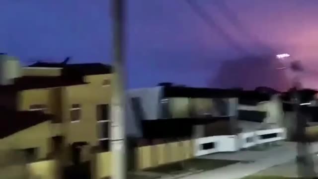 MI-24 Helicopters Fly Away After Missile Attack of Belgorod Fuel Depots 💥