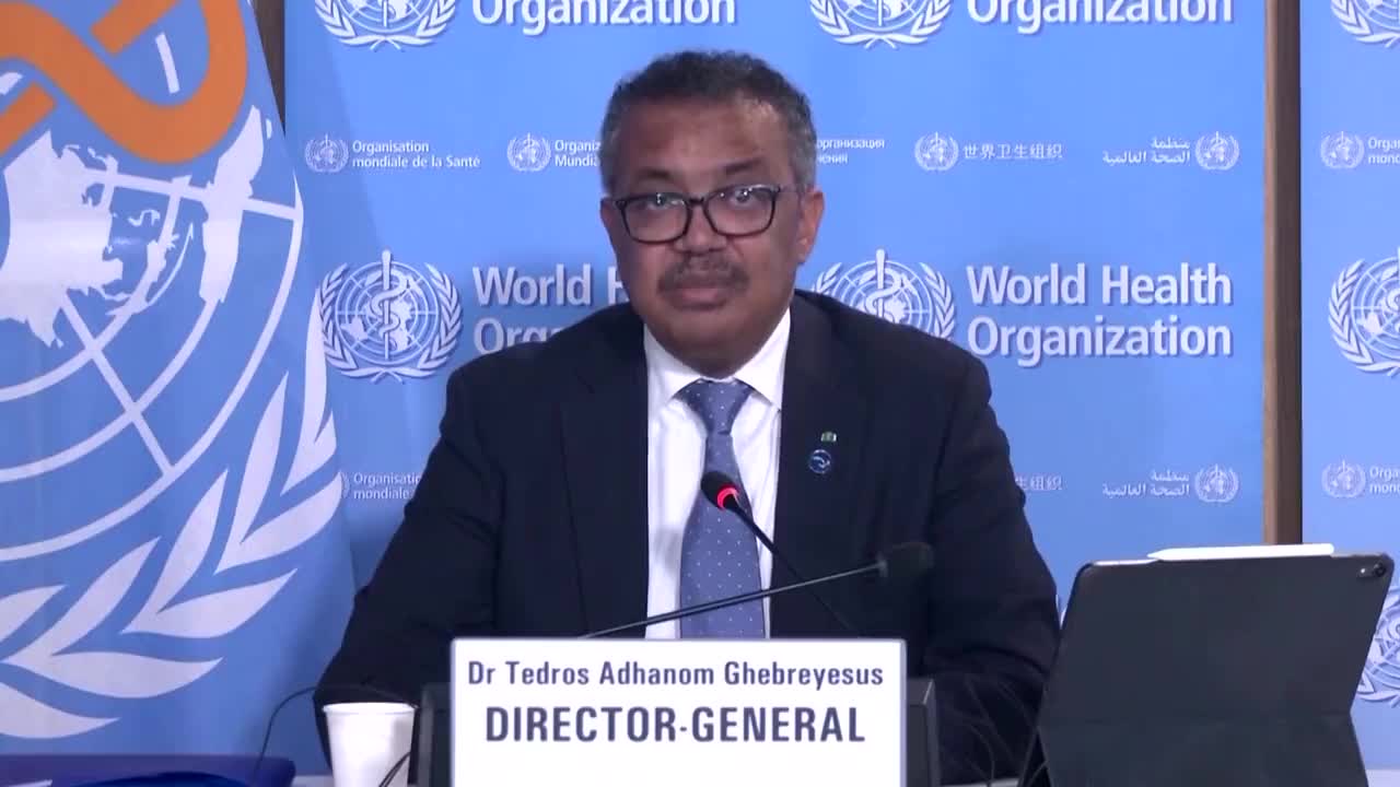 JUST IN - WHO Director Tedros Says There are Now 1,000+ cases of Monkeypox Across 29 Countries