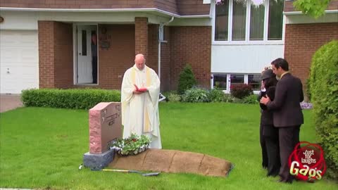 Funeral On Front Lawn Prank Goes Viral