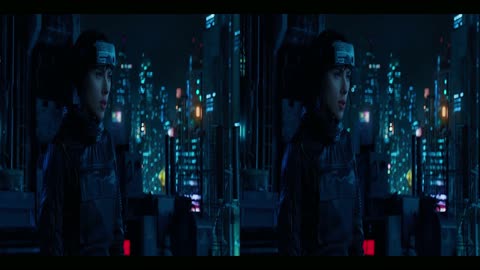3D SBS Ghost in the Shell 4K L 4K R 80% MORE BACKGROUND DEPTH P1