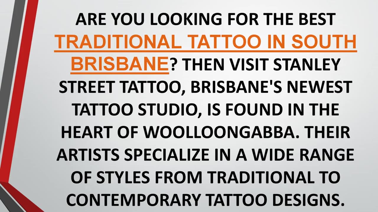 Best Traditional Tattoo in South Brisbane