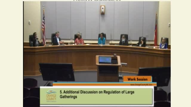 Orange County Commissioners Discuss Regulating 1st Amendment