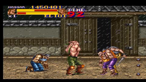 Resetting FINAL FIGHT 2 snes version with the character (HAGGAR).