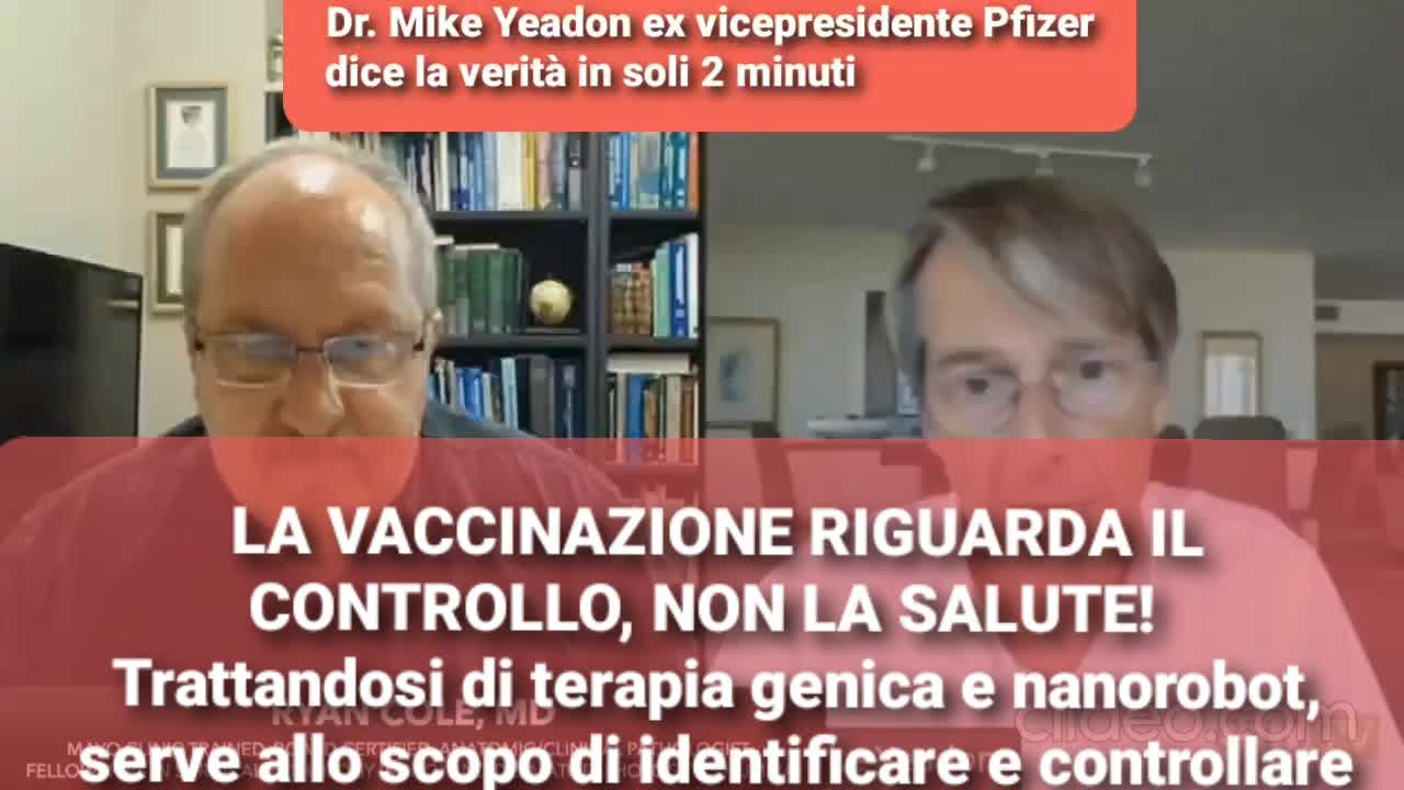 L'ex vicepresidente Pfizer dice la verità in soli 2 minuti