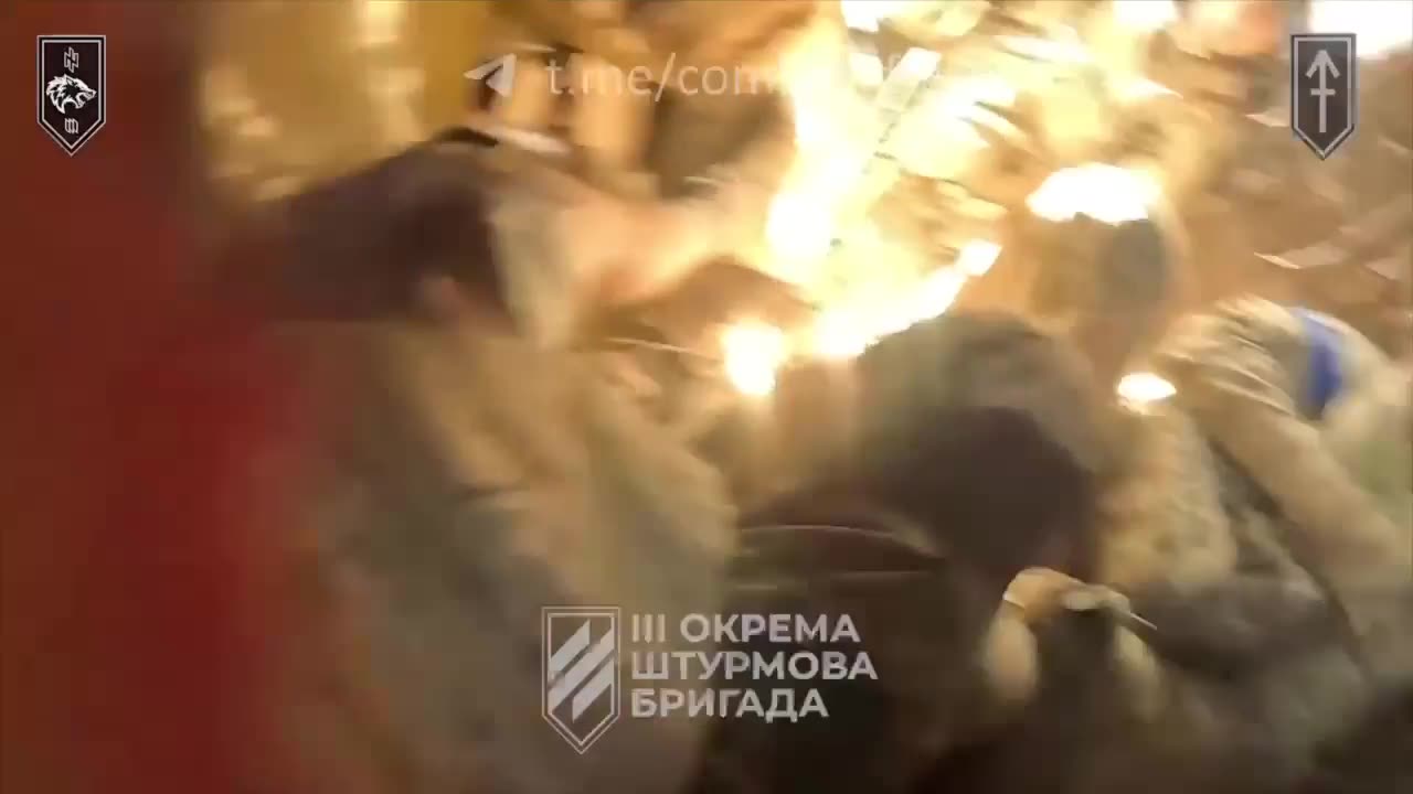 Ukrainian from 3rd Assault Brigade taking a hit from a frag grenade and getting treated quickly