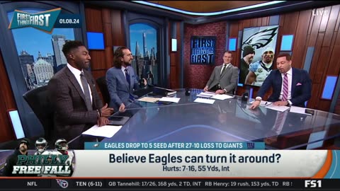 FIRST THINGS FIRST Nick Wright reacts Eagles late-season collapse with 27-10 loss to Giants