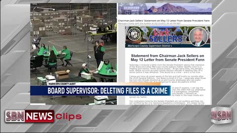 1420-#BREAKING Maricopa County Board Supervisor Admits Deleting Files Off Election Server Is A Crime