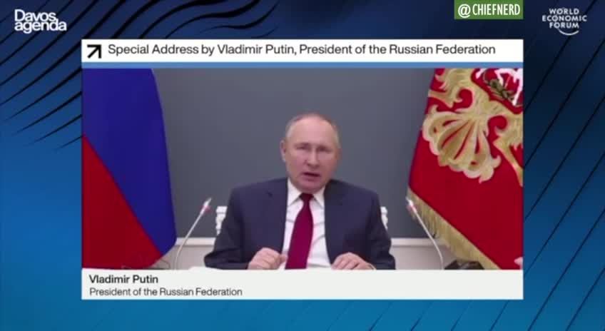 Putin to Klaus Schwab: "attempts to build a centralized world order is OVER.”