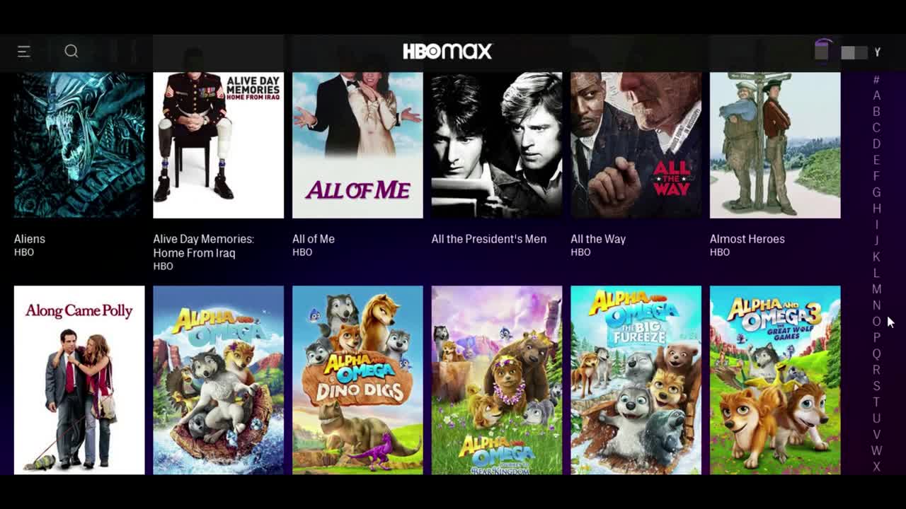 HBO Max™ Preview of On Demand Streaming content & UI