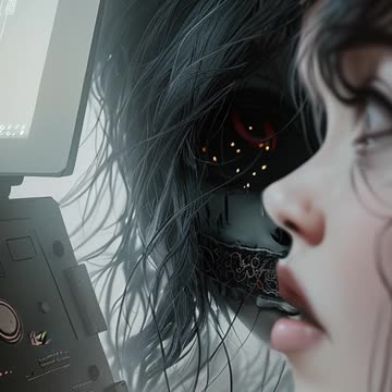 🖤✨ Escape to a gothic wonderland with our Kaiber AI animation to "About You" by The 1975.