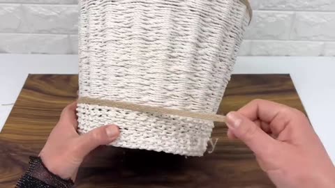 7 Diy Basket_ Diy Plant Basket_ Diy Rope Basket_ Jute Rope Basket