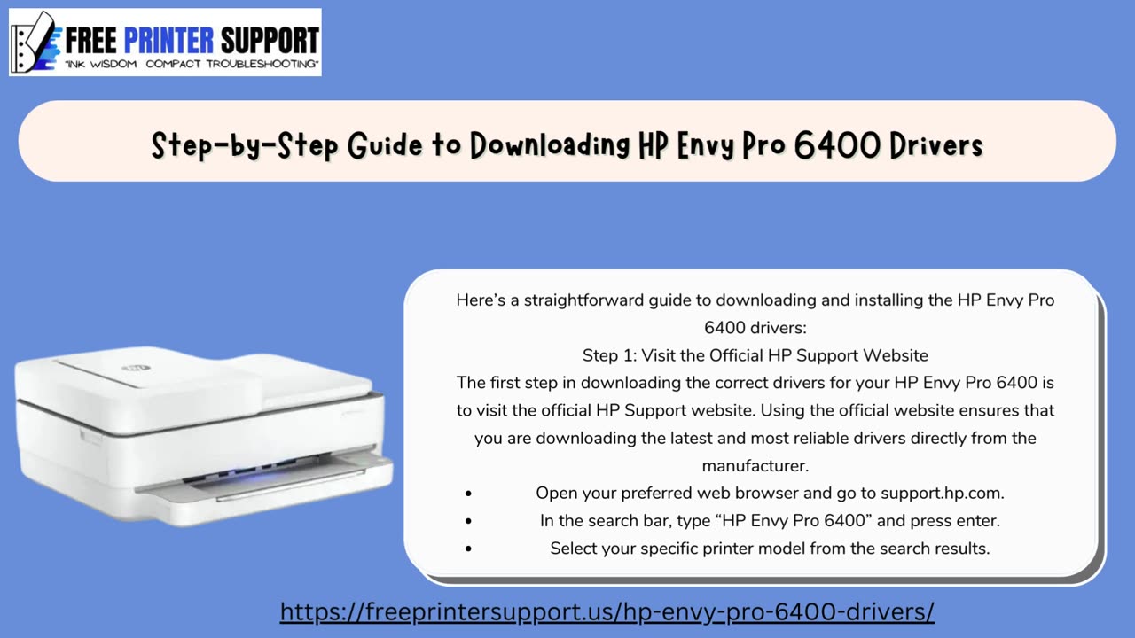 HP Envy Pro 6400 Drivers Easy Download and Installation