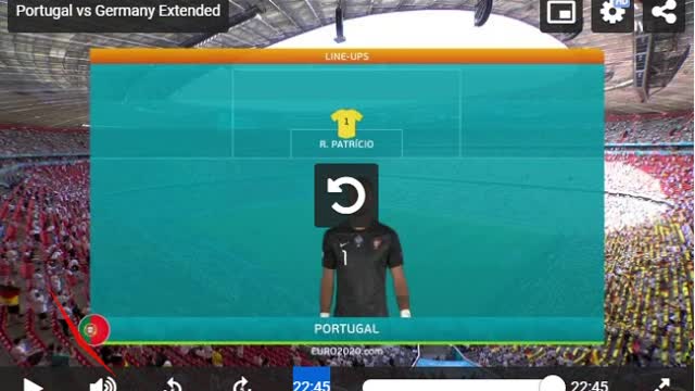 Portugal vs Germany 19 June
