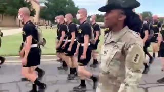 Drill Sergeant Forces Cadets to Sing Woke Garbage