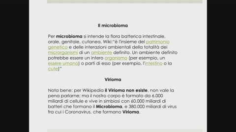 "Cos'è quello che ci presentano come Coronavirus?"