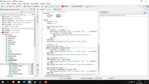 Oracle y el lenguaje PL/SQL parte 25. PL/SQL 03 - Estructuras de control
