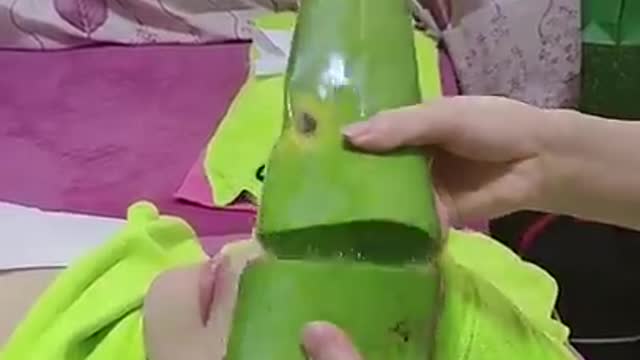 Secret skin care technique with aloe vera