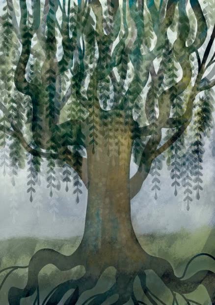 I'm drawing an old tree ;-)