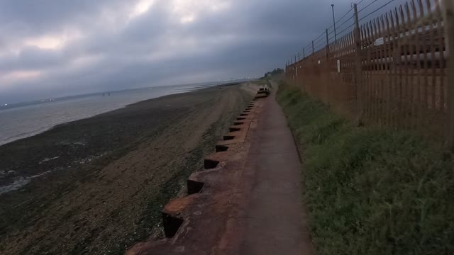 Evening walk on the coast. GOPRO