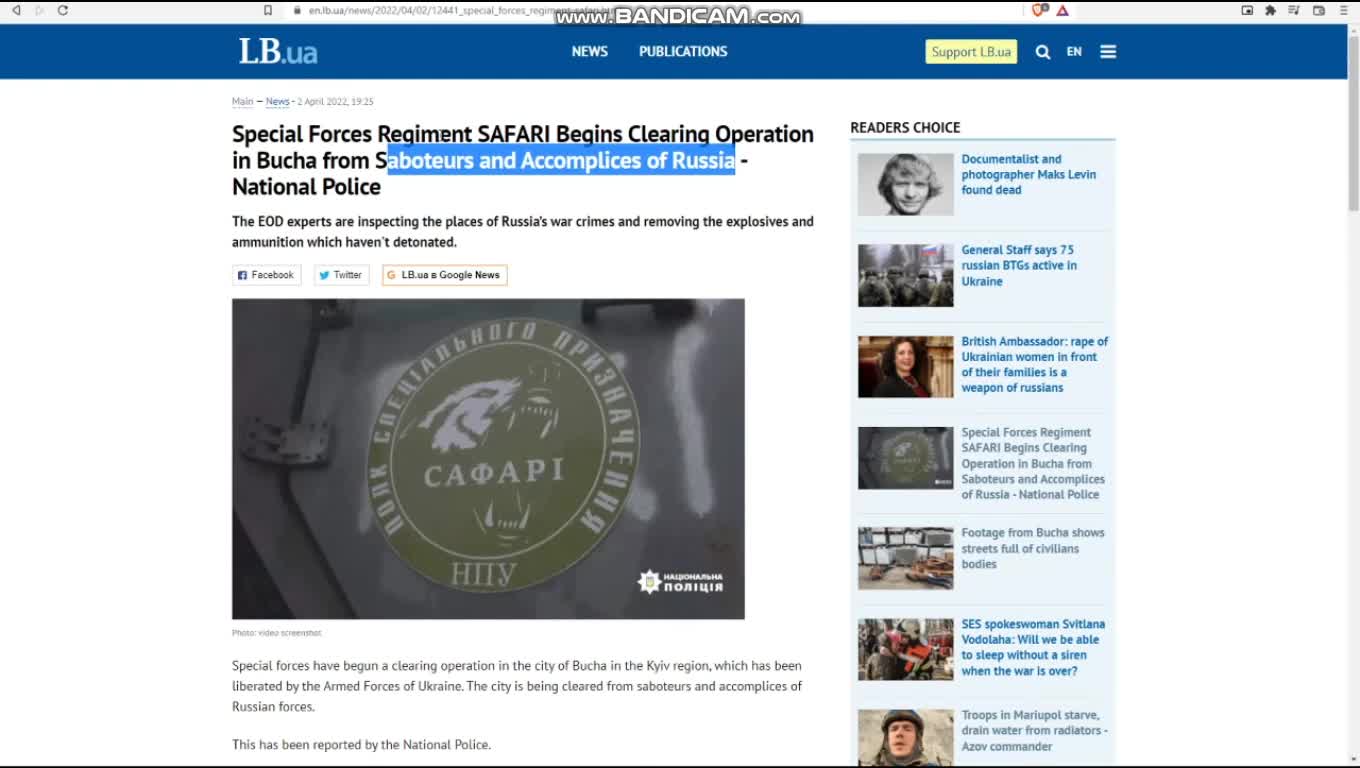 Clearing Operation In Bucha Ukraine