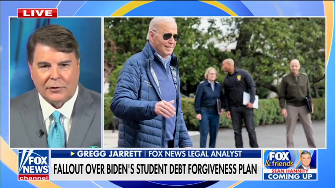 Greg Jarrett Alleges Biden's Student Debt Actions Are 'Shredding The Constitution'