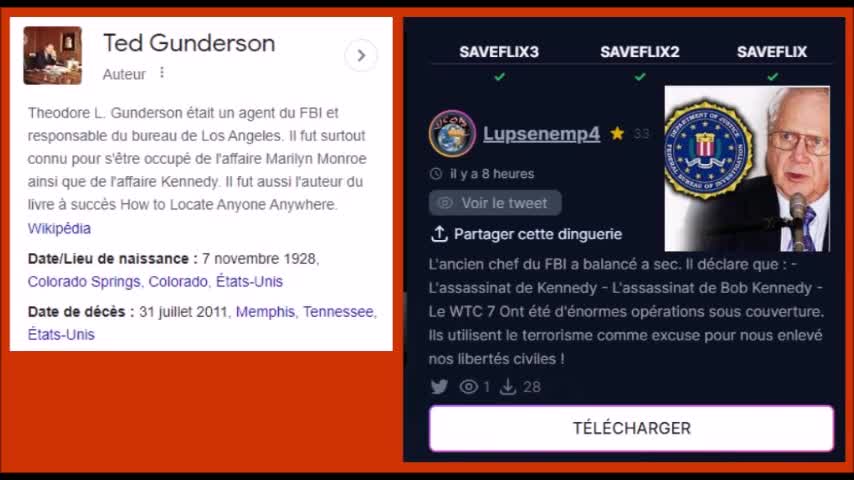 Un ex agent du FBI affirme que . . .