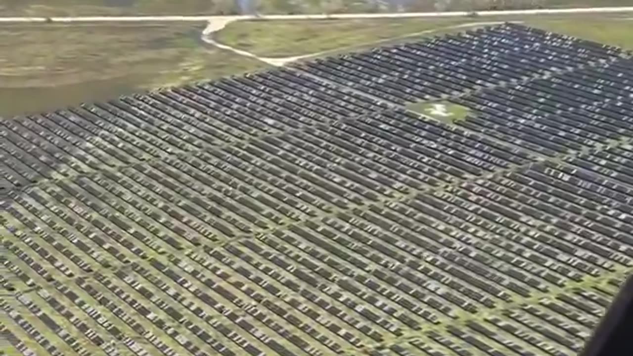 The solar panels on agricultural lands are destroyed by bad weather