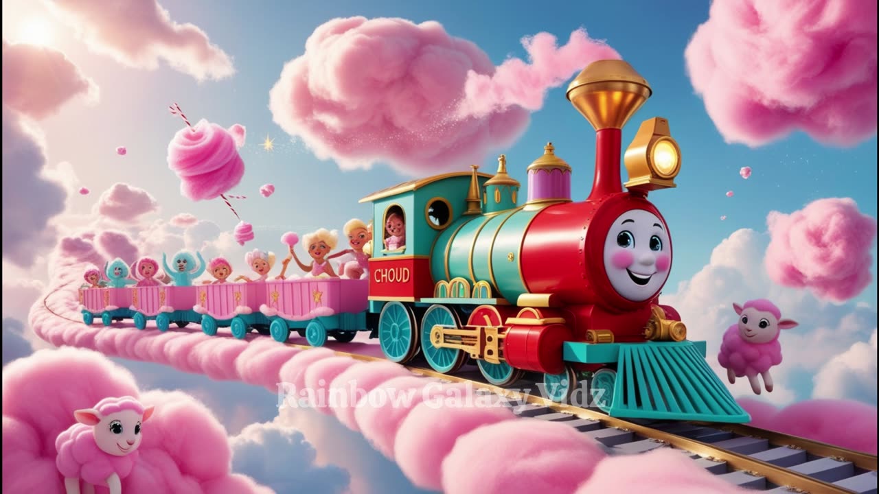 Cloud Choo-Choo’s Magical Sky Adventure | Fun Kids Story & Song! 🎵☁️ | Kids Nursery Rhymes