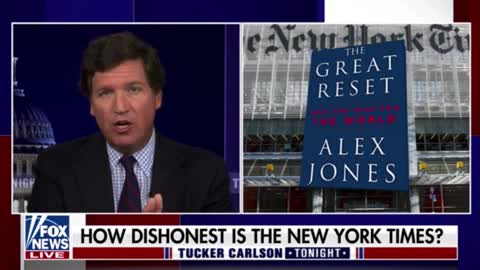 Tucker Carlson says that the New York Times lied about the best-selling book in America