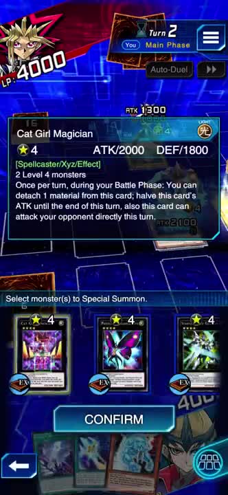 Yu-Gi-Oh! Duel Links - Cat Girl Magician Gameplay (Duelist Road: The Power of Zexal! SR Card)