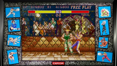 Guile vs Vega Street Fighter 2