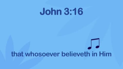 John 3:16 for kids!