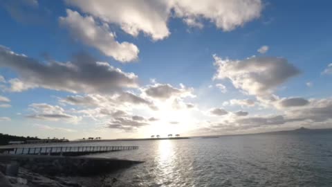 okinawa japan sunset