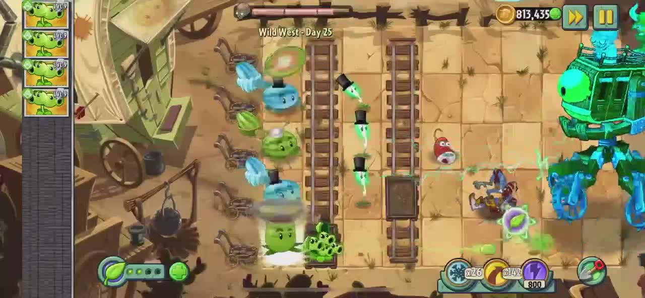 Plants vs Zombies 2 Wild West - Day 25