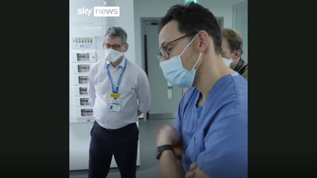 COVID-19: MOMENT UNVACCINATED DOCTOR CHALLENGES SAJID JAVID OVER MANDATORY JABS (SKY NEWS)