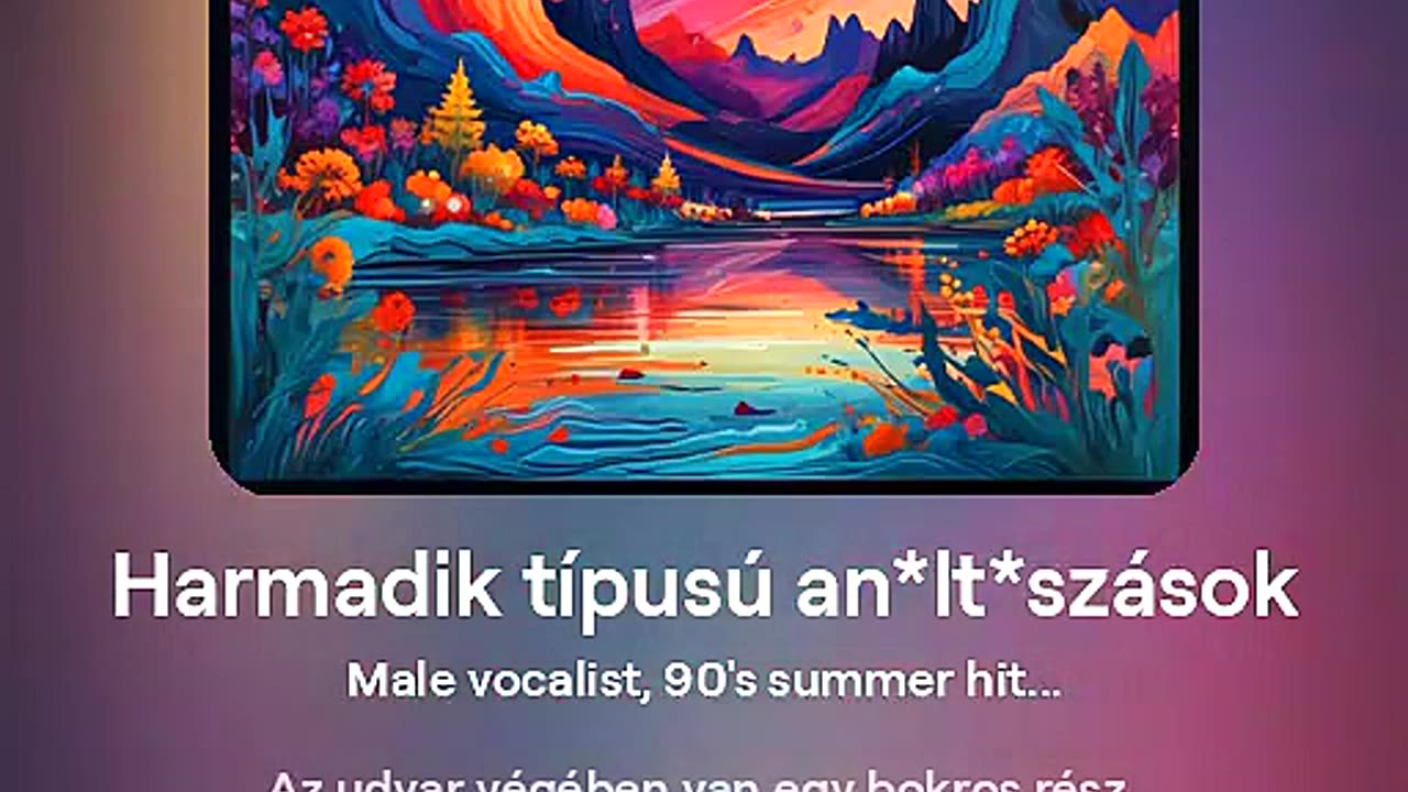 Harmadik típusú... - AI-generált dance vicces szöveggel