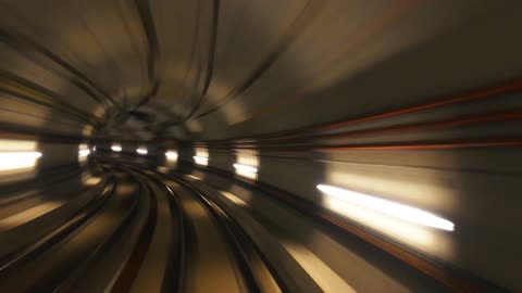 Barcelona Subway Tunnel Timelapse
