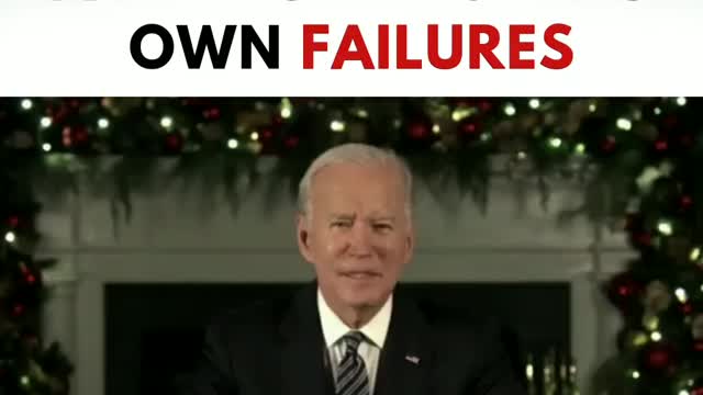 Biden Blames Qanon and Trump for his failures