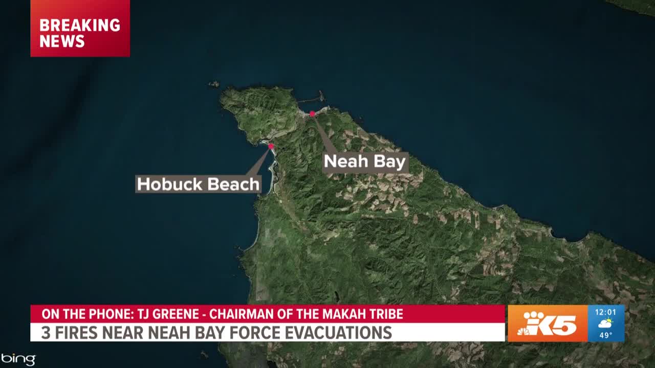 Evacuations underway for wildfire near Neah Bay_2