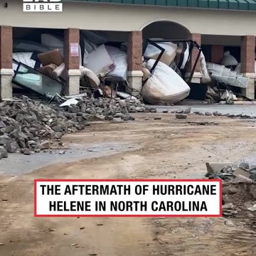 Hurricane Helene aftermath at Asheville Mattress store 😲