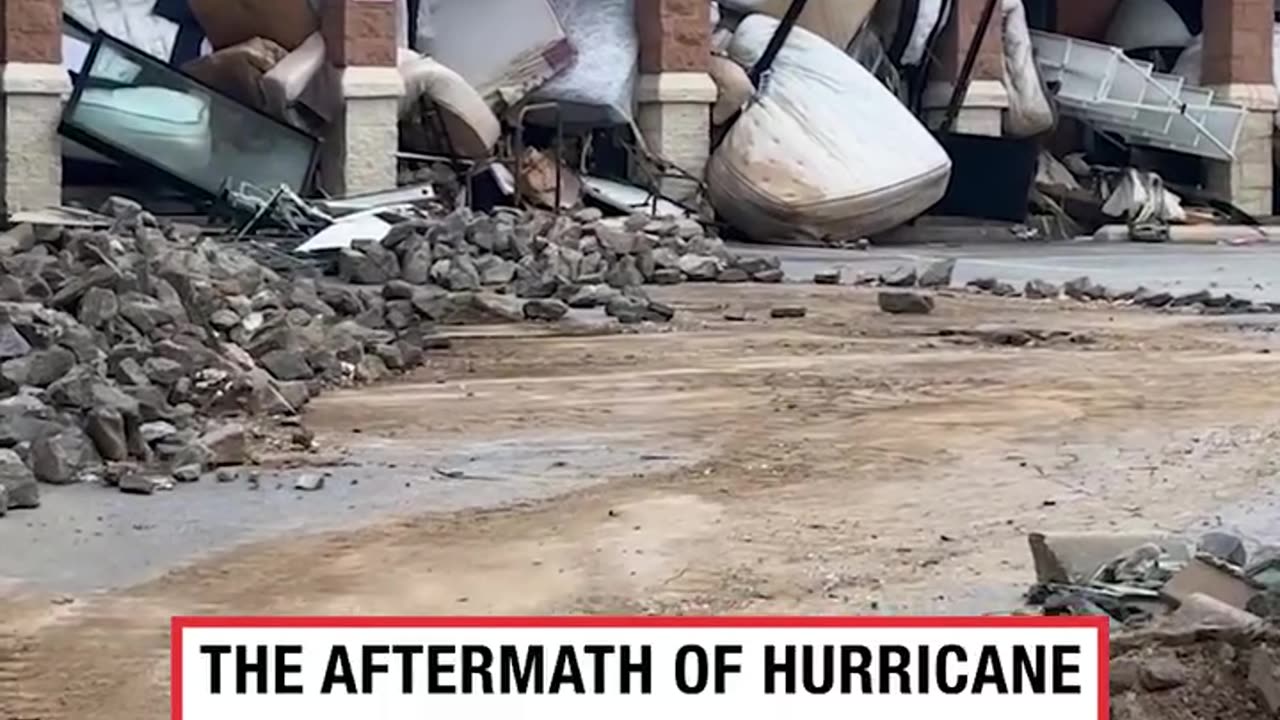 Hurricane Helene aftermath at Asheville Mattress store 😲