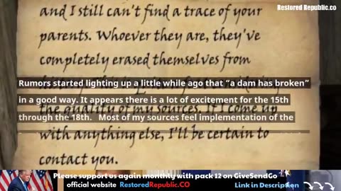 Restored Republic via a GCR: Update as of July 14, 2023